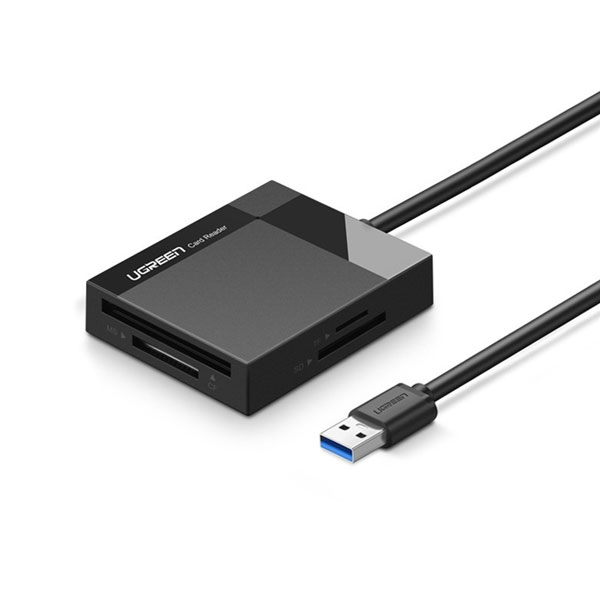 Đầu đọc thẻ Ugreen 30333 chuẩn USB 3.0 đọc thẻ nhớ SD/TF/CF/MS Đầu đọc thẻ Ugreen 30333 chuẩn USB 3.0 đọc thẻ nhớ SD/TF/CF/MS