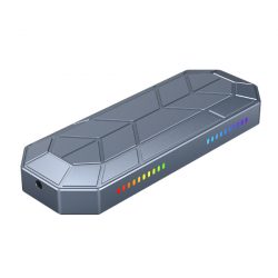 Hộp đựng ổ cứng Orico RGB M2VG01-C3-GY M2 NVME Type-C tốc độ 10Gbps Màu xám