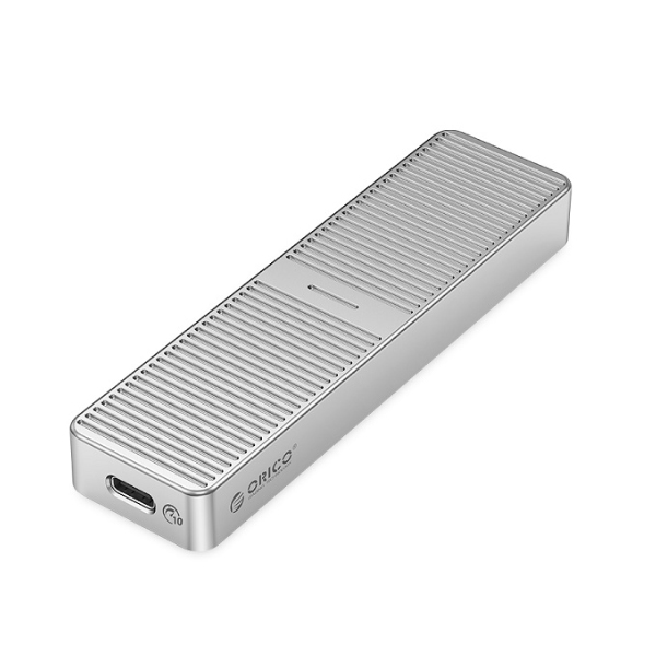 Hộp đựng ổ cứng Orico M222C3-G2-BP M2 NVME Type-C tốc độ 10Gbps Màu bạc