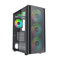 Vỏ máy tính KENOO ESPORT EM700- 3F - Mầu Đen (Mid Tower/ E-ATX)
