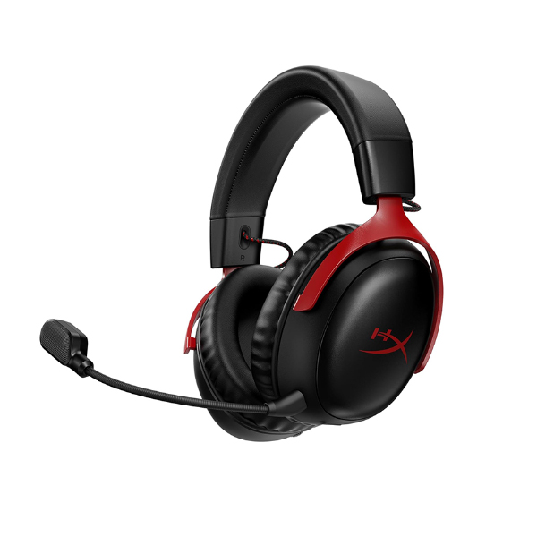 Tai nghe không dây Gaming HP HyperX CLOUD III WIRELESS BLK/RED GAM 77Z46AA