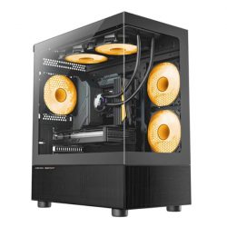 Vỏ máy tính KENOO ESPORT MK200 - Màu đen (Mini Tower/ M-ATX/ Đen)