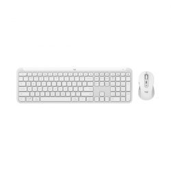 Bộ bàn phím chuột không dây Logitech MK950 Signature Slim (Bluetooth/Wireless/ Trắng)