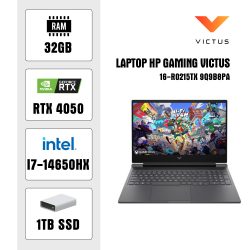 Laptop HP Gaming Victus 16-r1176TX A2NN0PA (i7 14650HX/ 32GB/ 1TB SSD/ RTX 4050 6GB/ 16.1 inch FHD/ Win11/ Silver)