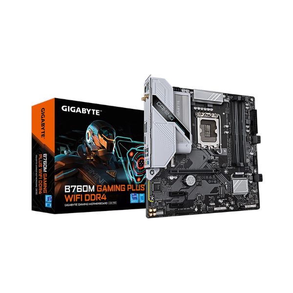 Mainboard Gigabyte B760M GAMING PLUS WIFI DDR4 (Intel B760/ Socket 1700/ M-ATX/ 4 khe ram) Mainboard Gigabyte B760M GAMING PLUS WIFI DDR4 (Intel B760/ Socket 1700/ M-ATX/ 4 khe ram)