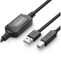 Cáp máy in Ugreen 10362 15M USB2.0 (tích hợp IC khuếch đại)