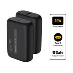 Pin sạc dự phòng Pisen 10.000 mAh  QUICK-Power Tiny TS-D304 20W Màu đen