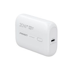 Pin sạc dự phòng Pisen 10.000 mAh  QUICK-Power Tiny TS-D304 20W Màu trắng
