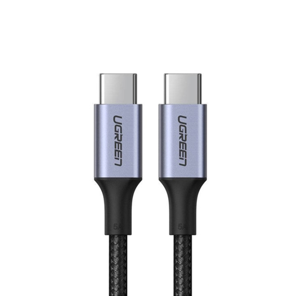 Cáp chuyển Ugreen 90120 USB Type C sang USB Type C dài 3m bọc dù hỗ trợ PD 100W