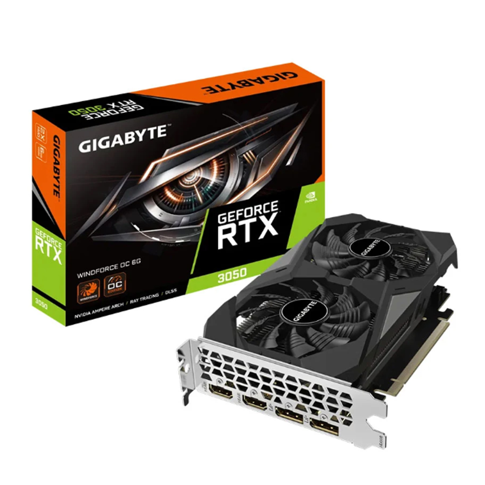 Card đồ họa Gigabyte GeForce RTX 3050 WINDFORCE OC V2 (N3050WF2OCV2-8GD)