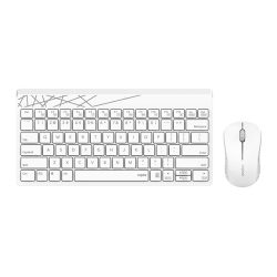 Bộ bàn phím chuột không dây Rapoo 8000M - Màu trắng (Bluetooth/Wireless)