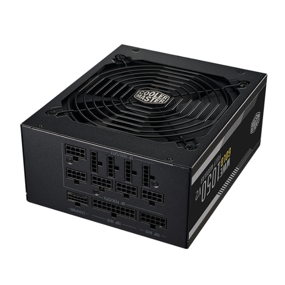 Nguồn máy tính Cooler Master MWE Gold V2, FM 1050W ATX3.1 A/EU Cable (80 Plus Gold/ Full-Modular/ ATX/ Đen)