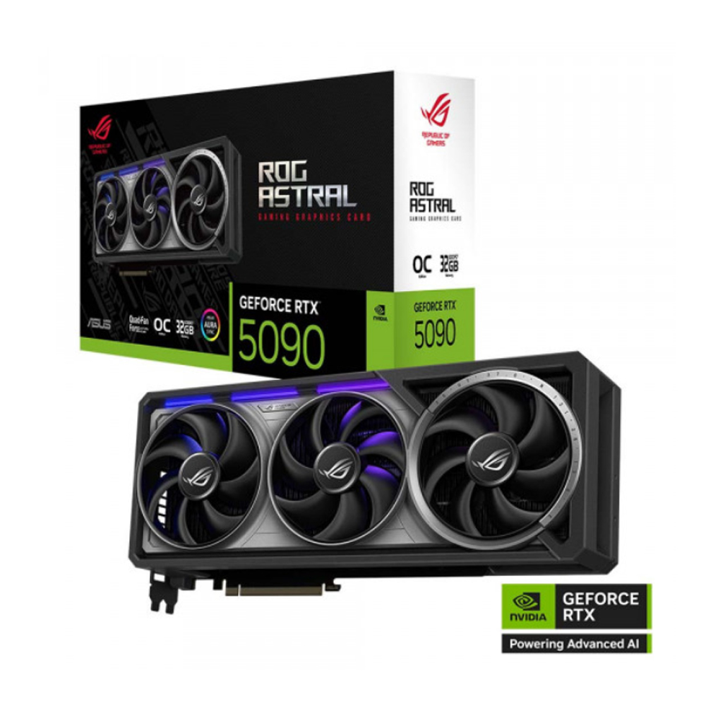 Card đồ họa Asus ROG Astral GeForce RTX 5090 32GB OC Edition (GDDR7/ 512 bit)
