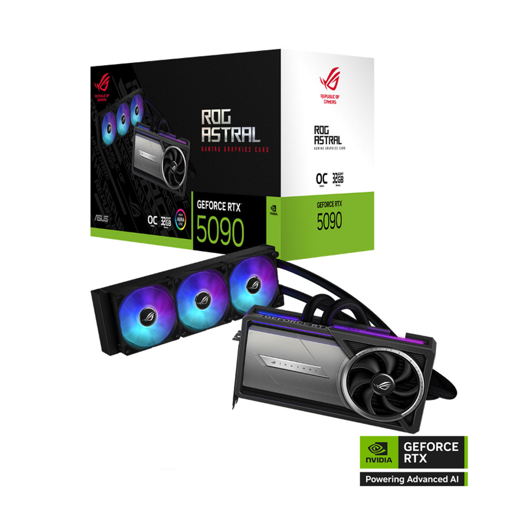 Card đồ họa Asus ROG Astral LC GeForce RTX 5090 32GB OC Edition (GDDR7/ 512 bit)