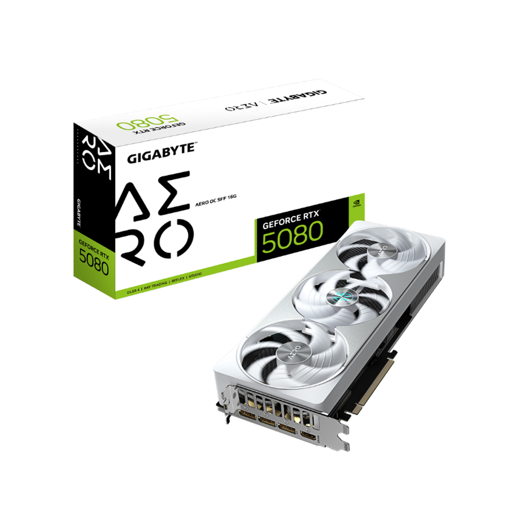 Card đồ họa Gigabyte GeForce RTX 5080 AERO OC SFF 16G (GDDR7/ 256 bit)