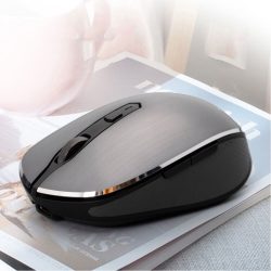 Chuột không dây Newmen F900S (Xám/ Bluetooth/Wireless/ 4000DPI/ Pin sạc)