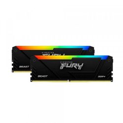 Ram desktop Kingston FURY Beast RGB 64GB (2x32GB) DDR4 3200MHz (KF432C16BB2AK2/64)