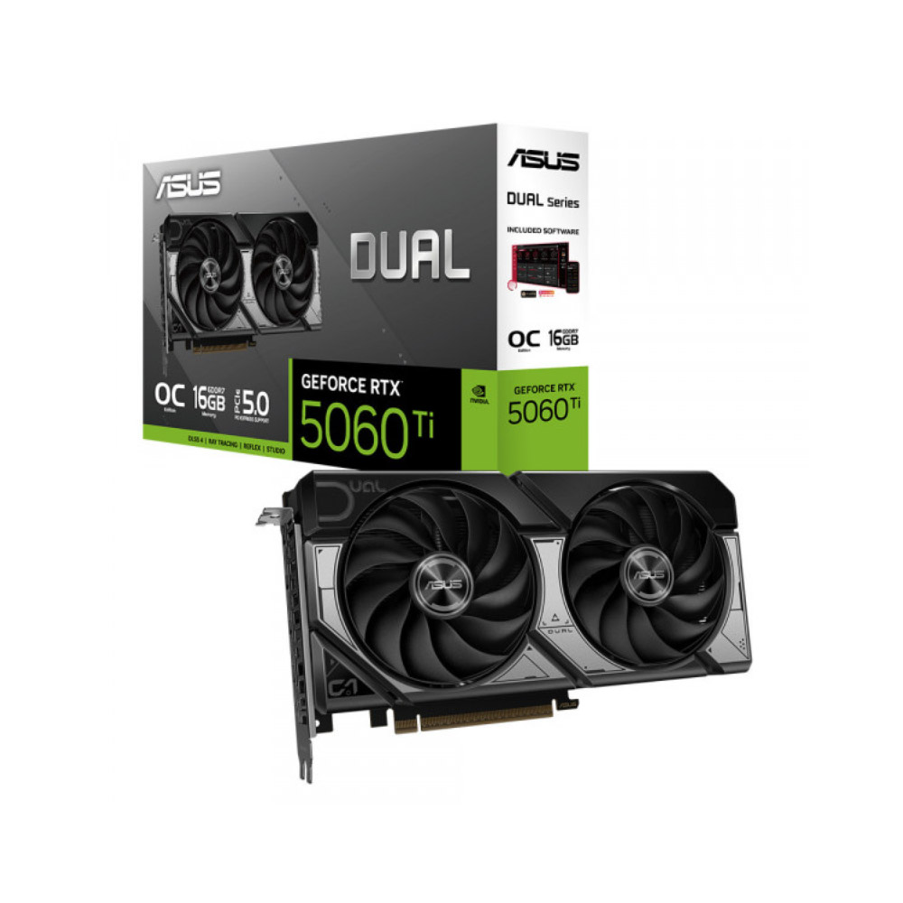 Card đồ họa Asus Dual GeForce RTX 5060 Ti 16GB GDDR7 OC Edition