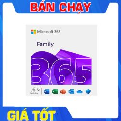 Phần mềm Office Microsoft 365 Family EP2-36878 (6 người/ 5 thiết bị/ người/ 12 tháng)