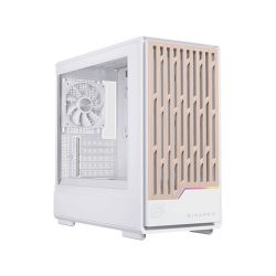 Vỏ máy tính EINAREX PM400 RGB White (Mini Tower/ M-ATX/ Trắng)