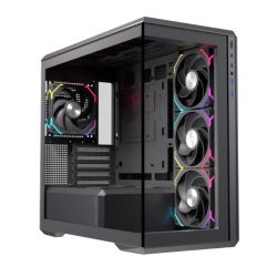Vỏ máy tính EINAREX ZM800 RGB Black (Mid Tower/ M-ATX/ Đen)