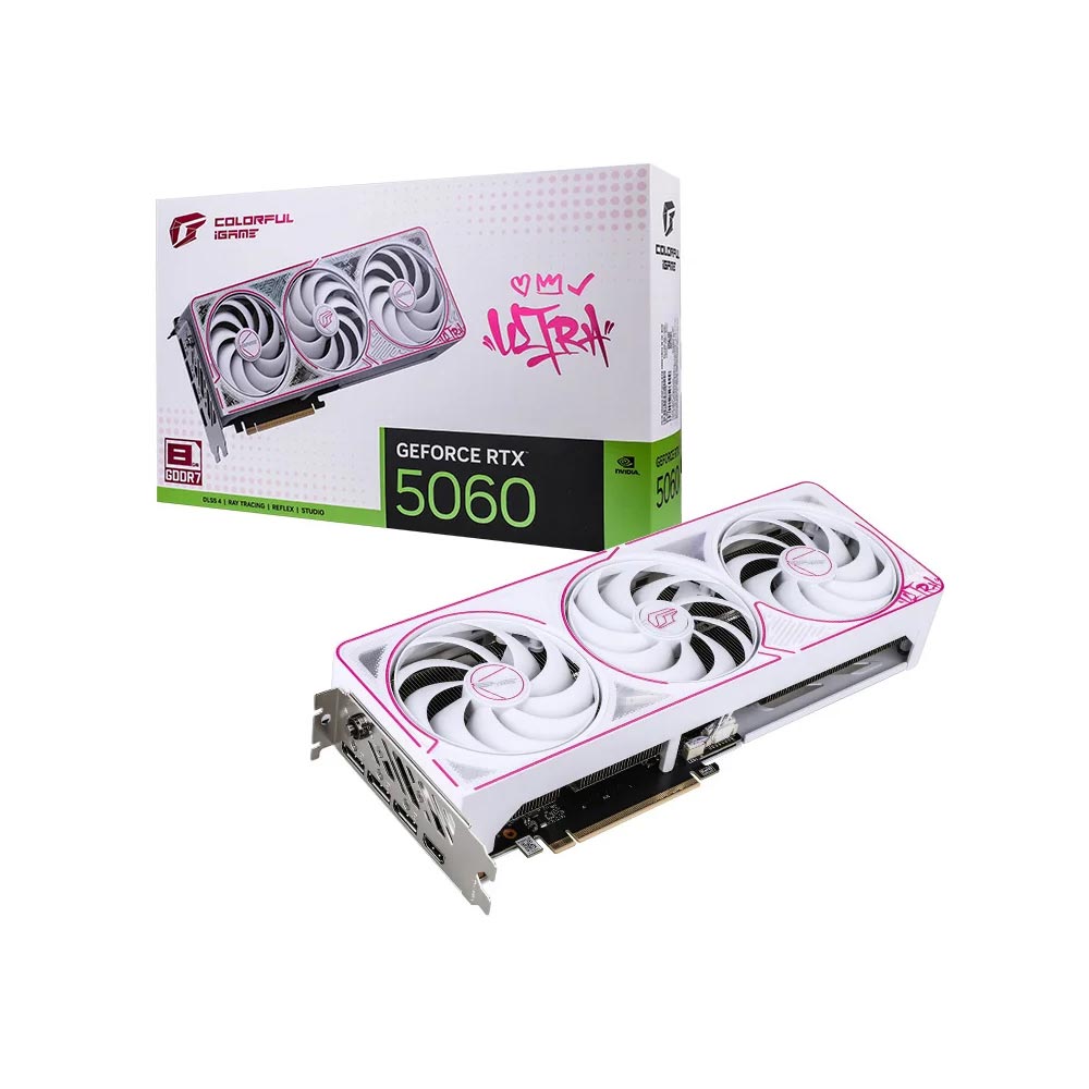 Card đồ họa Colorful iGame GeForce RTX 5060 Ultra W OC 8GB-V (GDDR7/ 128 bit)