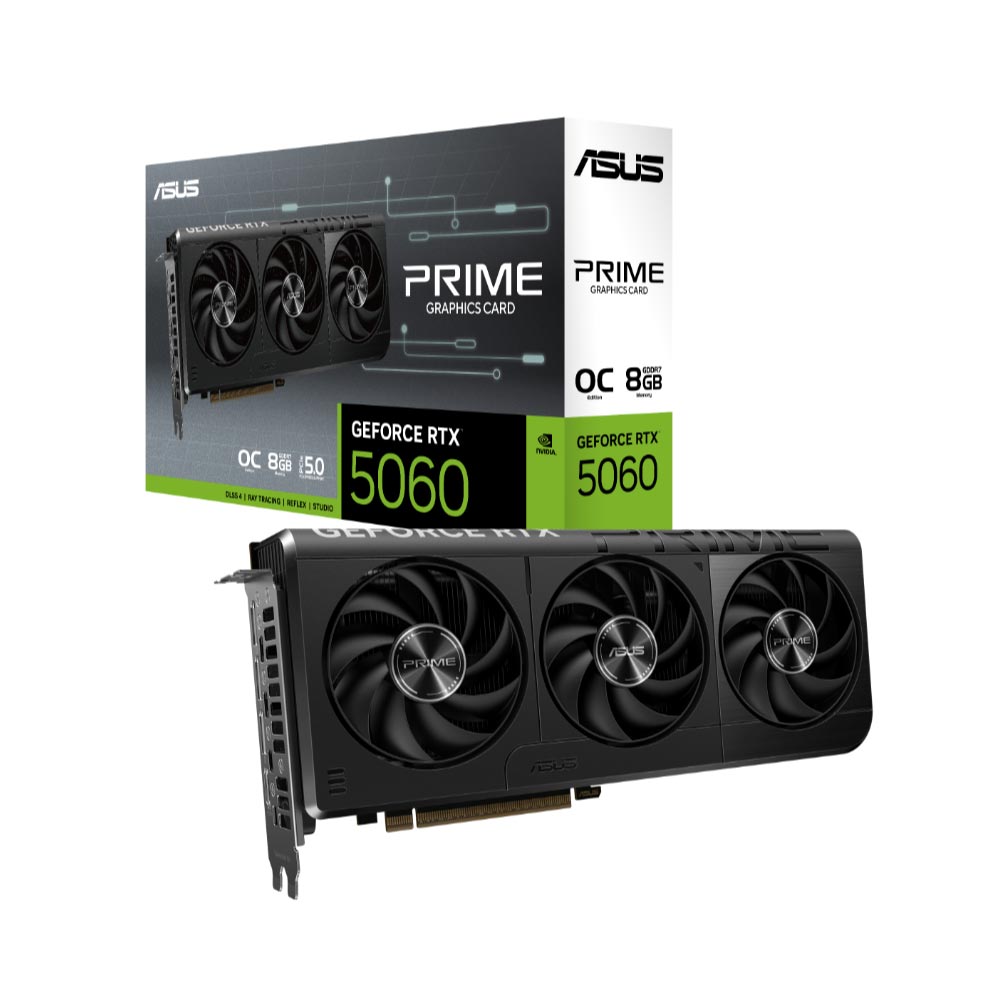 Card đồ họa Asus Prime GeForce RTX 5060 8GB GDDR7 OC Edition