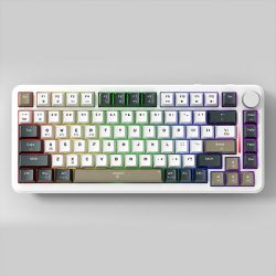 Bàn phím cơ không dây E-Dra EK375W White Linear switch