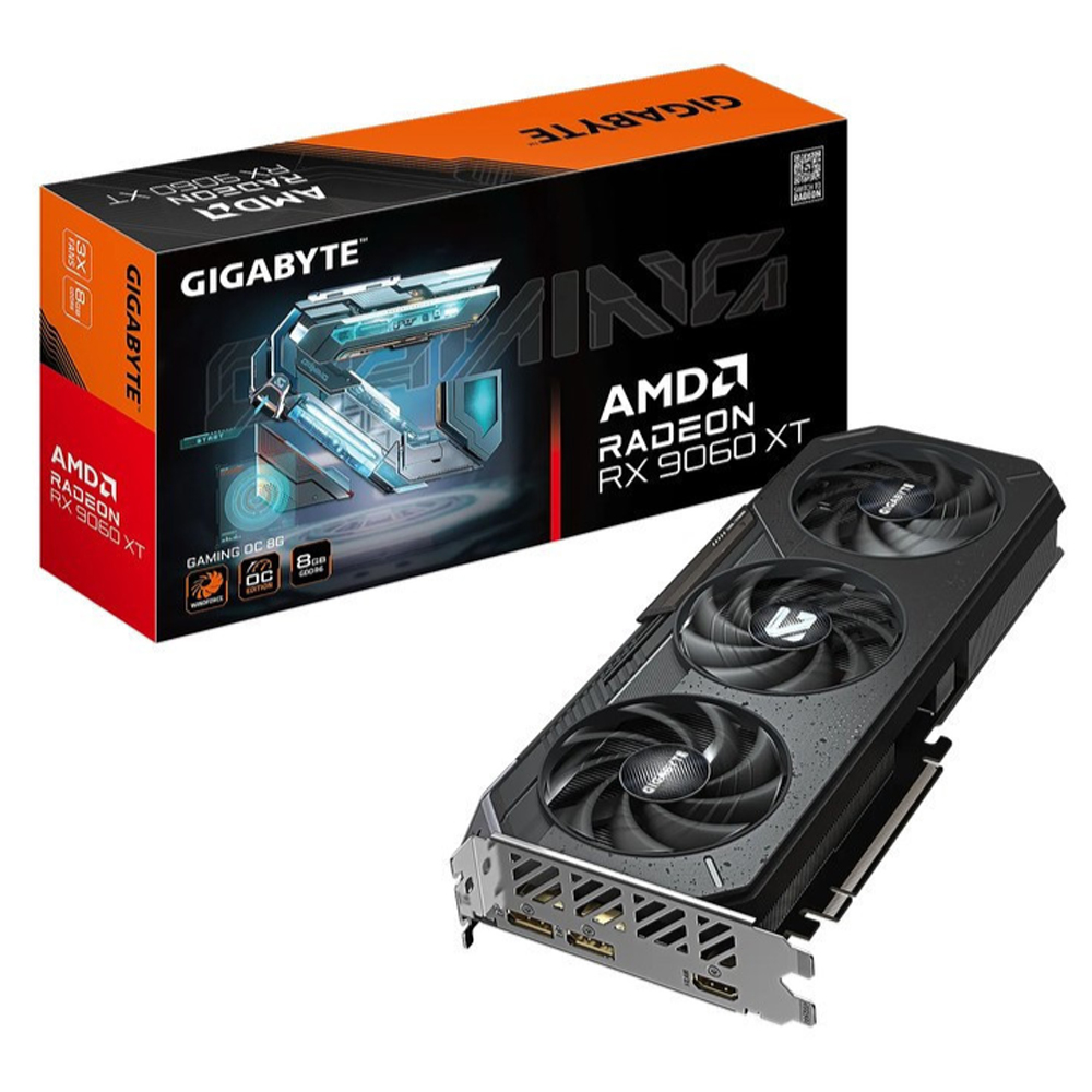 Card đồ họa Gigabyte Radeon RX 9060 XT GAMING OC 8G GDDR6 (R9060XTGAMING OC-8GD)