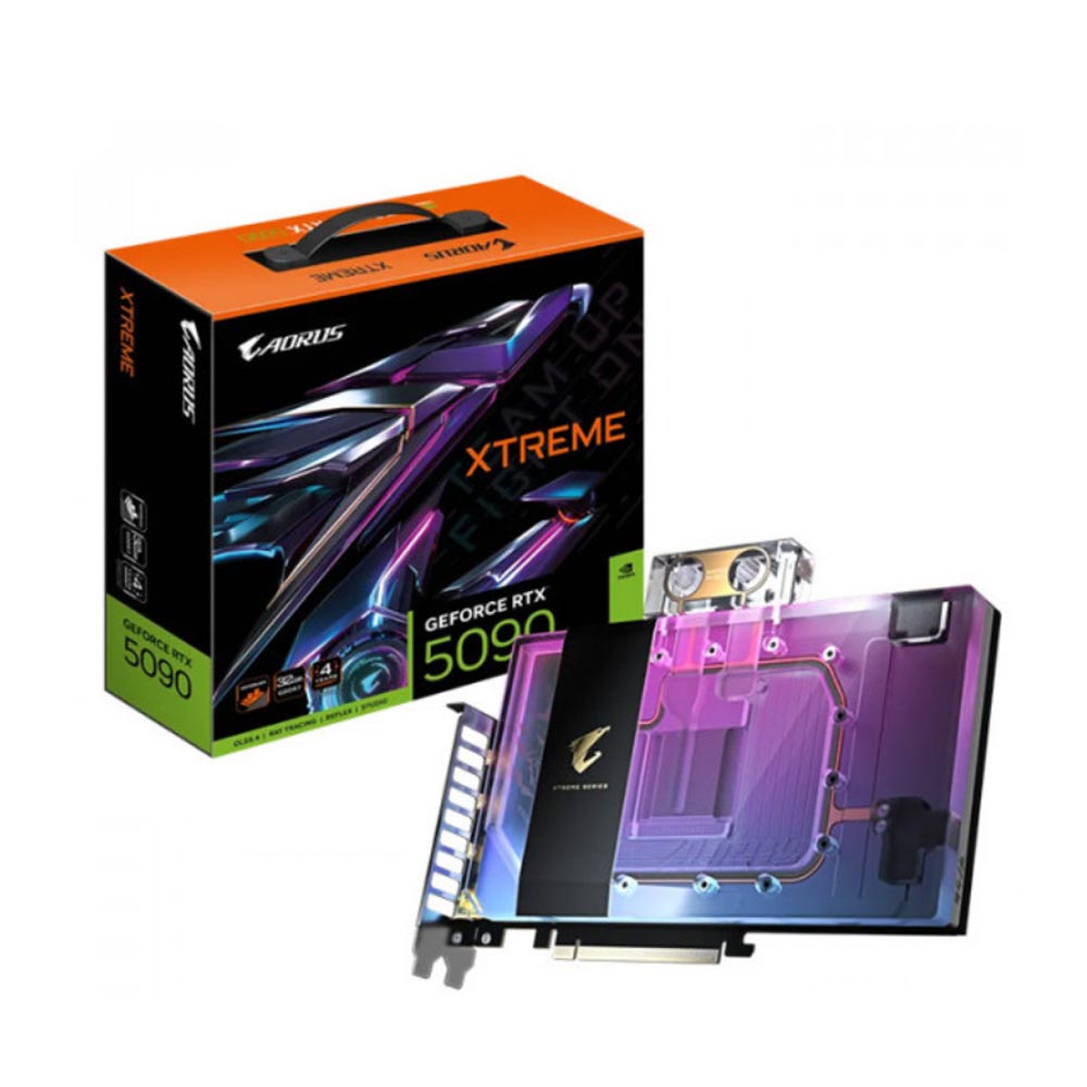 Card đồ họa Gigabyte AORUS RTX 5090 XTREME WATERFORCE WB 32G (N5090AORUSX WB-32GD) Card đồ họa Gigabyte AORUS RTX 5090 XTREME WATERFORCE WB 32G (N5090AORUSX WB-32GD)