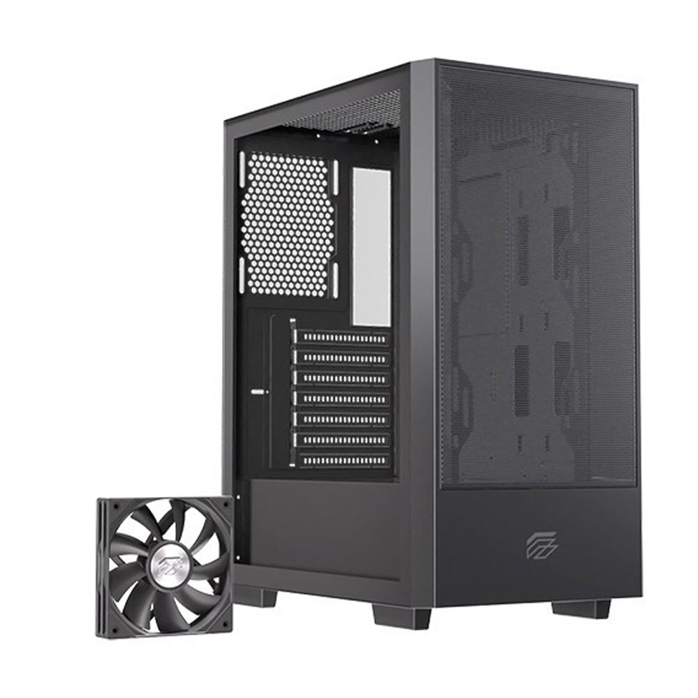 Vỏ máy tính EINAREX P100 Core Black (Mid Tower/ ATX/ Đen)