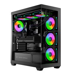 Vỏ máy tính KENOO ESPORT FK820 - Màu Đen (Mid Tower/ E-ATX/ Đen)