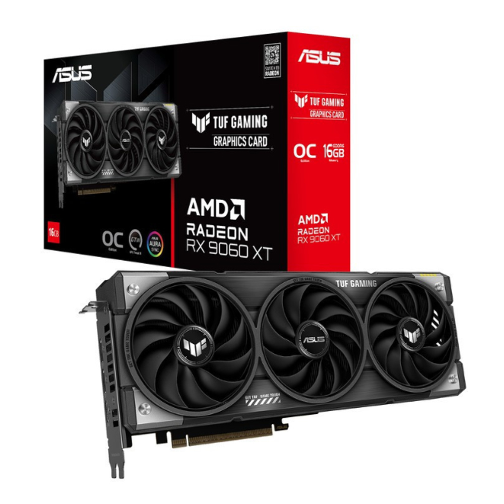 Card đồ họa Asus TUF Gaming Radeon RX 9060 XT OC 16G (GDDR6/ 128 bit)