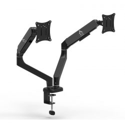 Giá treo màn hình WARRIOR WA-MH0811 (2 màn hình/ 13inch - 32inch/ Đen/ Gắn bàn)