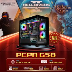 Máy tính PCPA G58 (i5 14400F/16GB/RTX 5060 8Gb/650W)