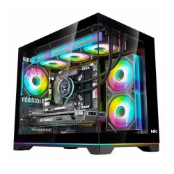Vỏ máy tính MIK G7 Led Strip BLACK (Mini Tower/ M-ATX/ Đen)