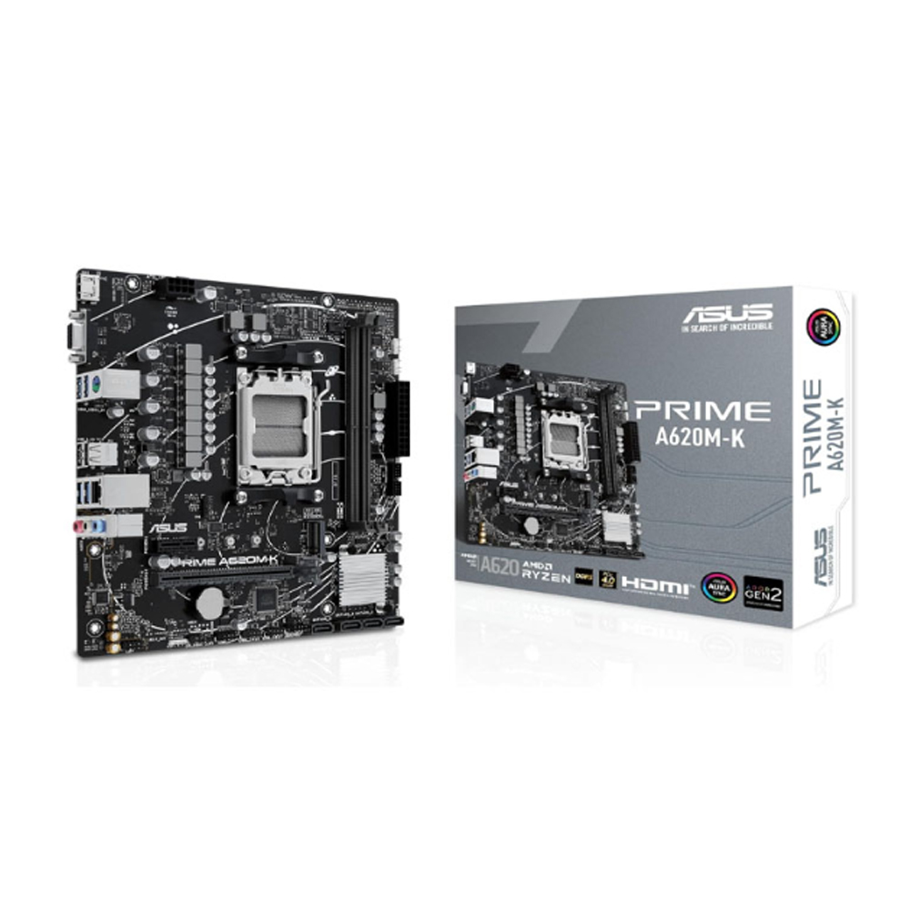 Mainboard Asus Prime A620M-K (AMD A620/ Socket AM5/ M-ATX/ DDR5) Mainboard Asus Prime A620M-K (AMD A620/ Socket AM5/ M-ATX/ DDR5)