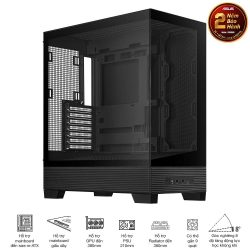 Vỏ máy tính Asus A31 TG BLACK (ATX, tương thích MB giấu dây, hỗ trợ lắp lên tới 10 quạt 120mm)