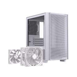 Vỏ máy tính EINAREX PM150 RGB White (Mid Tower/ M-ATX/ Trắng)