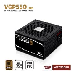 Nguồn máy tính VSP VGP550BRU 550W (80 Plus Bronze/ ATX/ Đen)