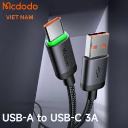 Cáp Mcdodo USB-A - Type-C 1m CA-3960 (có đèn báo sạc)