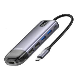 Bộ chuyển đổi Mcdodo HU-7420 type-C to HDMI, USB, VGA, Lan Gigabit, SD, PD 100W
