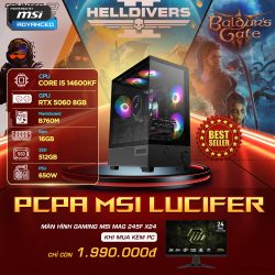 Máy tính PCPA MSI Lucifer (i5 14600KF/16GB/RTX 5060 8Gb/650W)