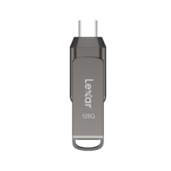 USB Lexar JumpDrive D400 OTG 128Gb USB-A và USB-C Màu ghi