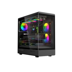 Vỏ máy tính KENOO ESPORT AK420 - Màu Đen (Mid Tower/ ATX/ Đen)