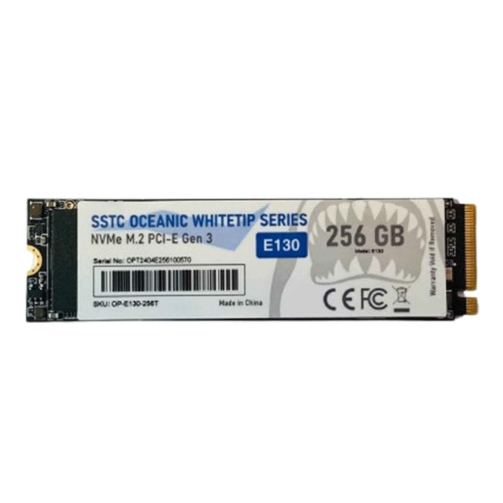 Ổ SSD SSTC OCEANIC WHITETIP E130 PLUS 256GB (NVMe PCIe/ Gen3x4 M2.2280/ 3200MB/s/ 2700MB/s)