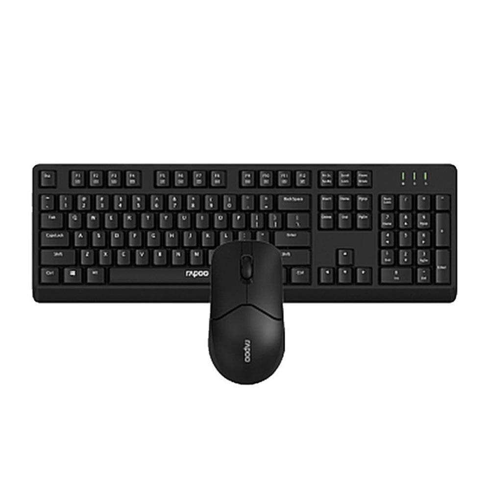 Bộ bàn phím chuột không dây Rapoo X1500 Màu đen