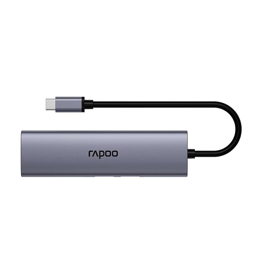 Bộ chuyển đổi Rapoo XD61 USB-C sang HDMI, USB-C, USB 3.0 x2, PD, TF Bộ chuyển đổi Rapoo XD61 USB-C sang HDMI, USB-C, USB 3.0 x2, PD, TF