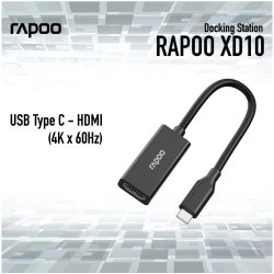 Cáp chuyển Rapoo XD10 USB-C (Type C) sang HDMI