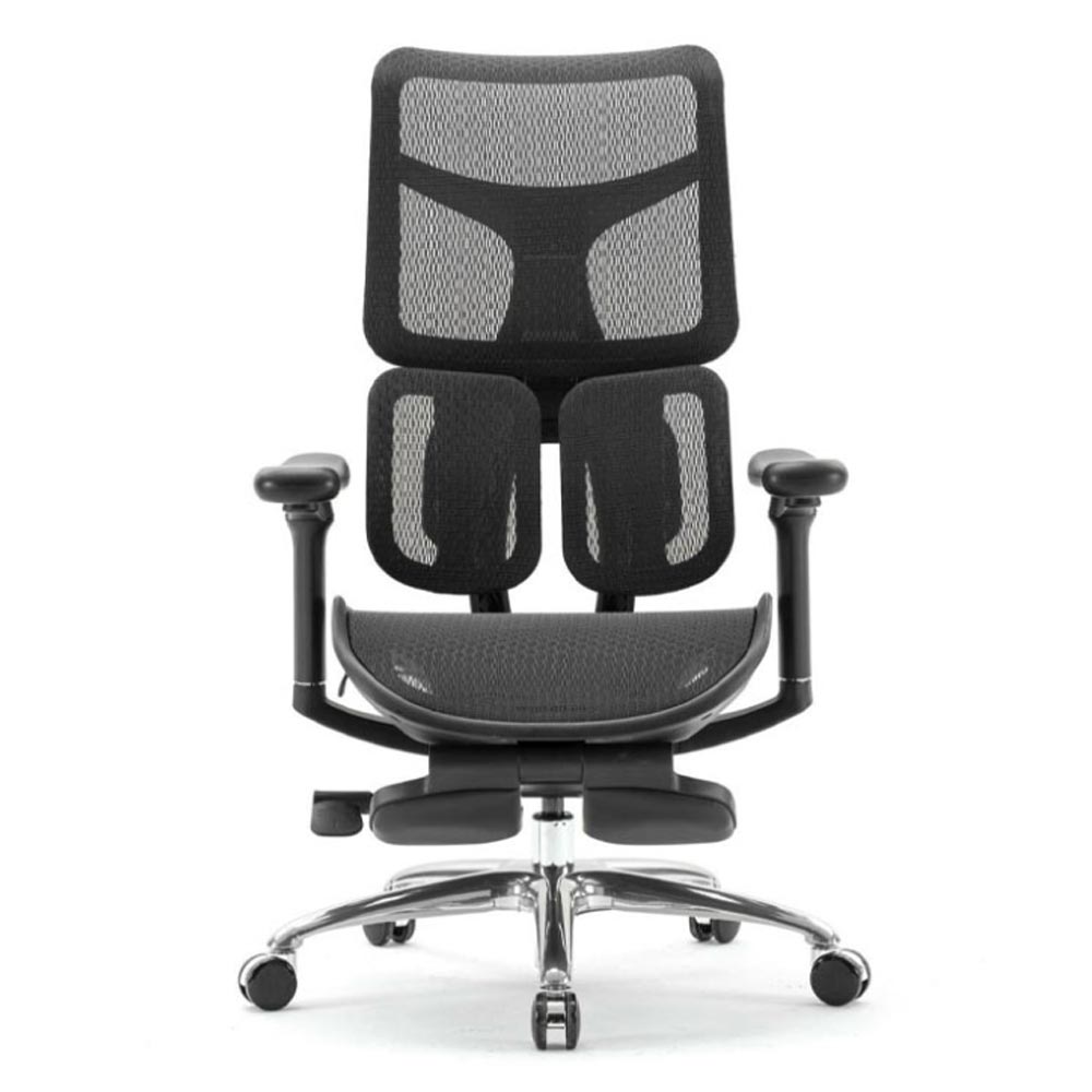 Ghế công thái học Sihoo S100C-B102JT màu đen có kê chân